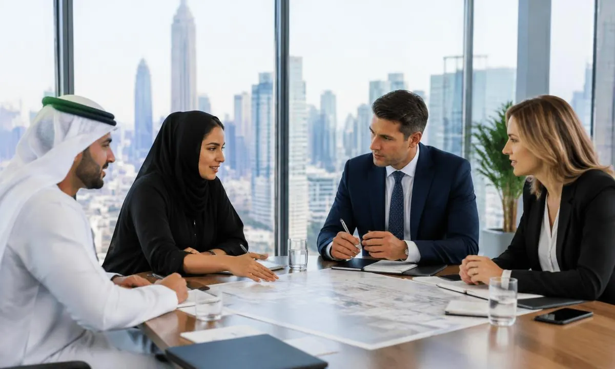 UAE founders and American business leaders discussing a new US office
