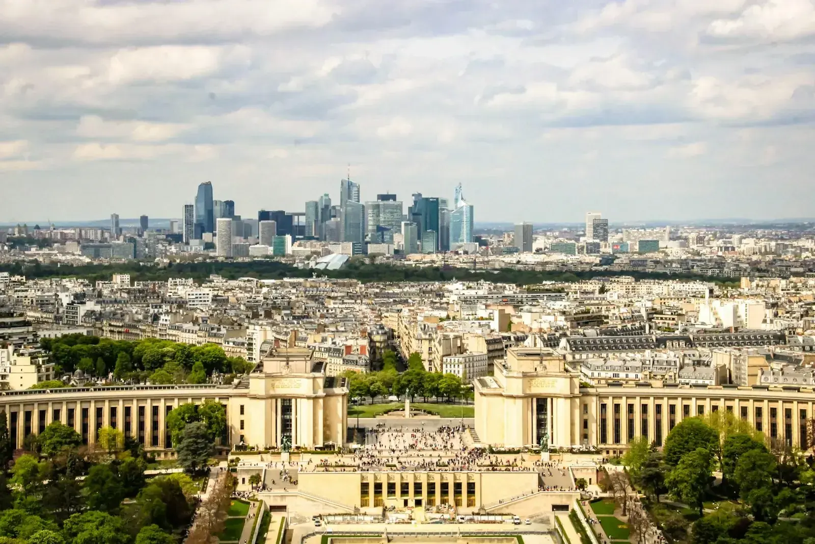 Paris skyline representing France's raised EU Blue Card salary threshold under Decree n° 2026-308.