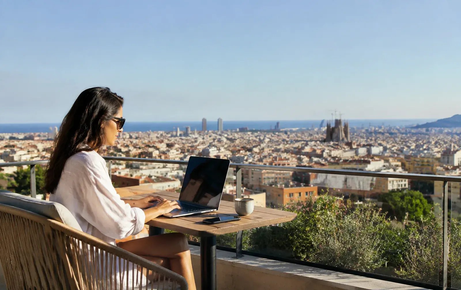 Barcelona cityscape representing Spain's 2026 digital nomad visa income threshold and stricter UGE review standards.
